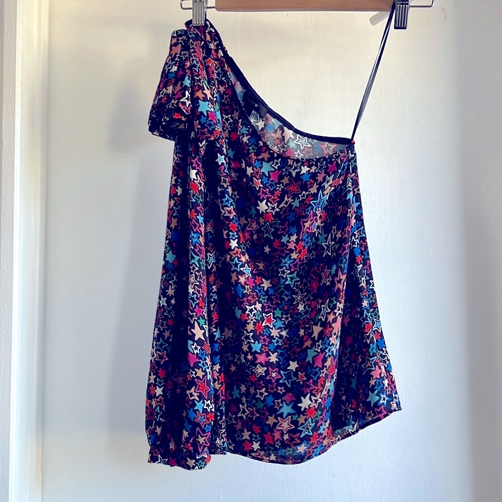 JCrew Kaleidoscope Star Print Blouse. Size 0P.
